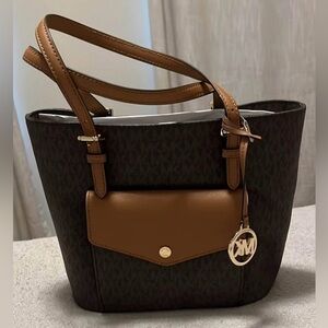 Michael Kors Brown and Black Tote Bag